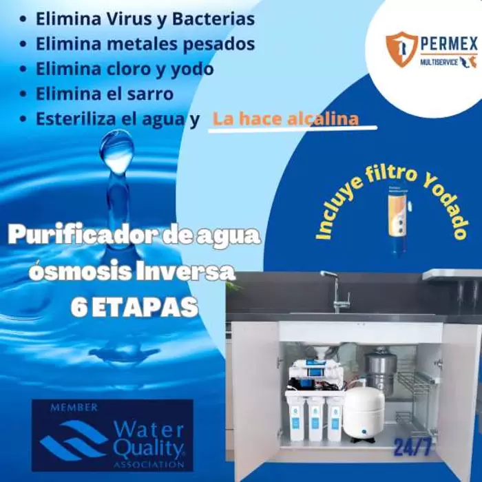 S/.
1.500 Purificador de agua osmosis inversa 6 etapas en Lima