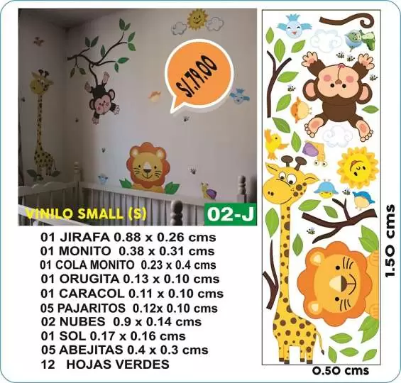 S/.
79 Planchas sticker animalitos baby en Lima